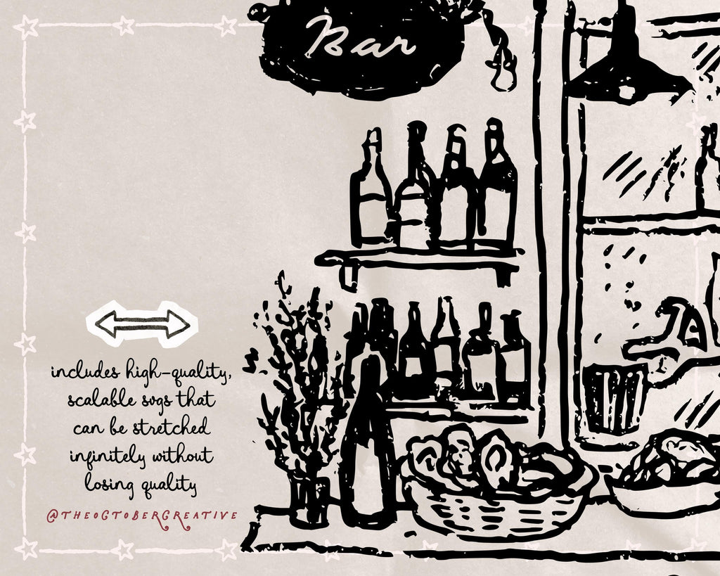 Oyster Bar Doodle Pack, preview 3