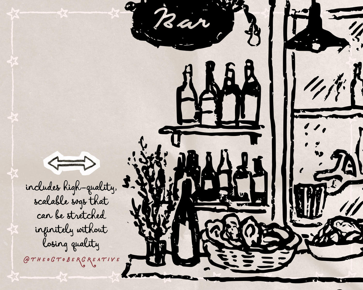 Oyster Bar Doodle Pack, preview 3