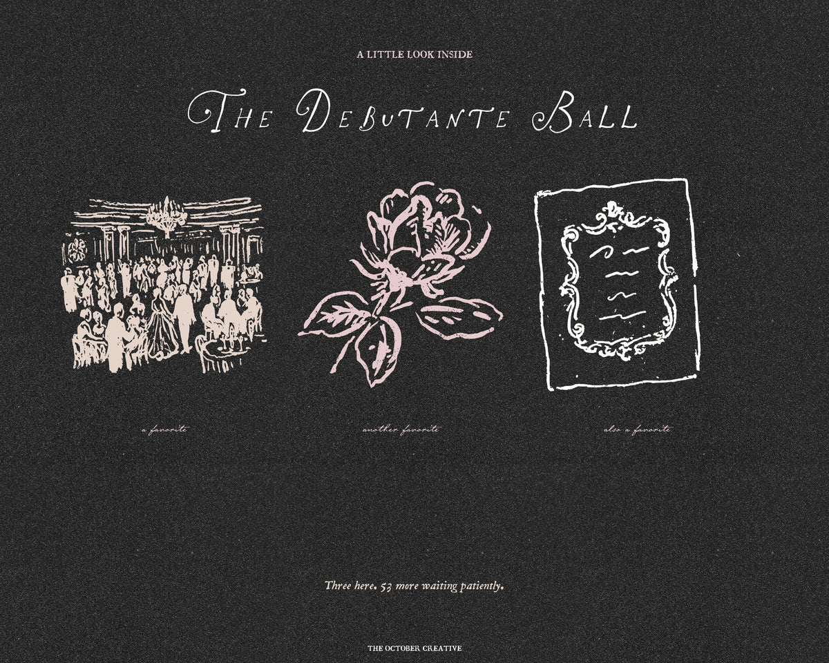 The Debutante Ball Doodle Pack, preview 8