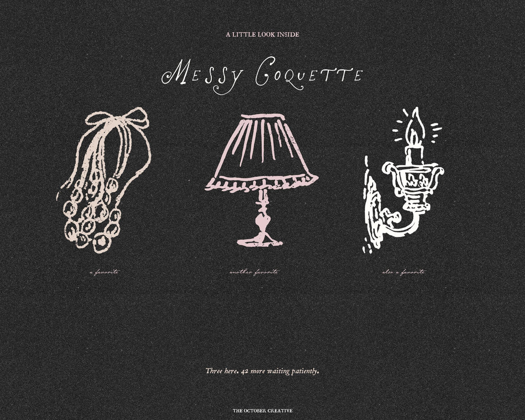 Messy Coquette Doodle Pack, preview 8