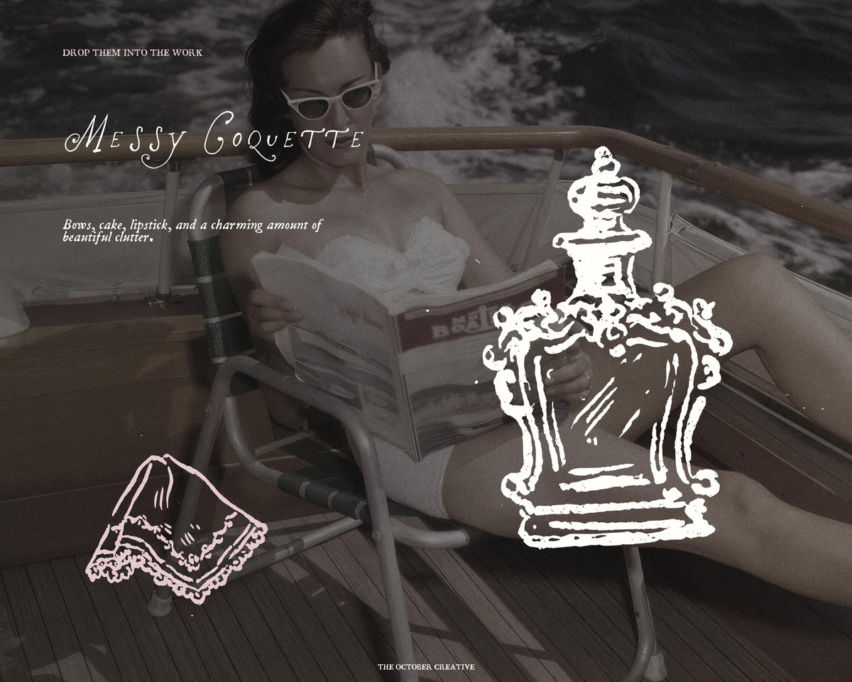 Messy Coquette Doodle Pack, preview 9