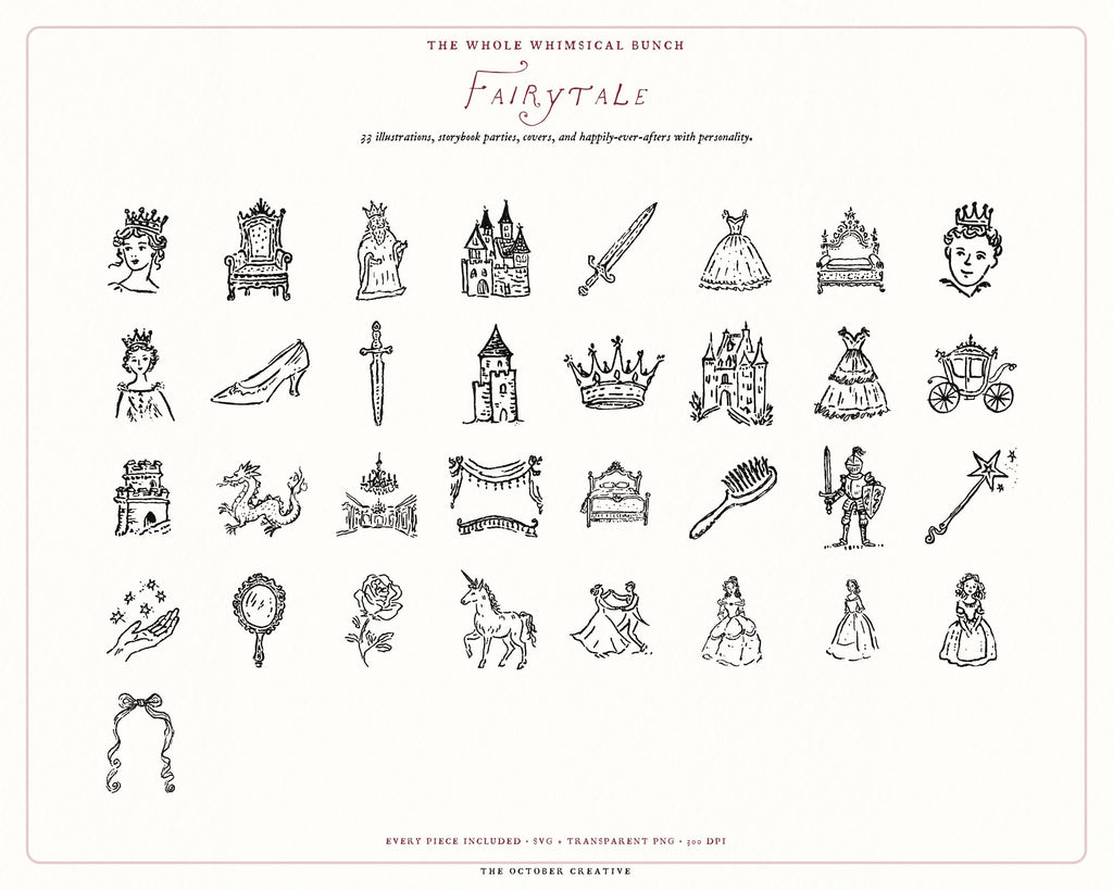 Fairytale 4-Pack Doodle Bundle, preview 6