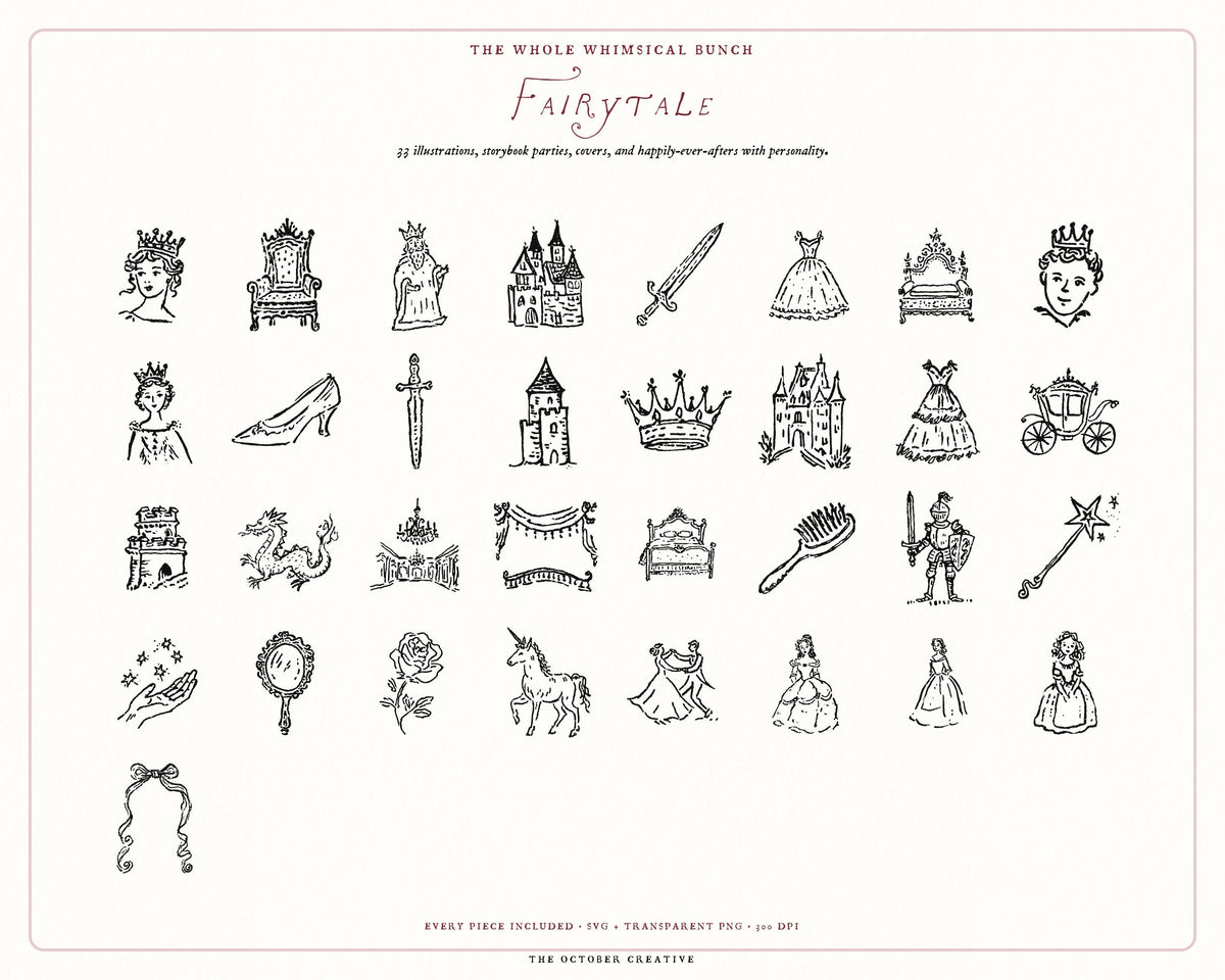 Fairytale 4-Pack Doodle Bundle, preview 6