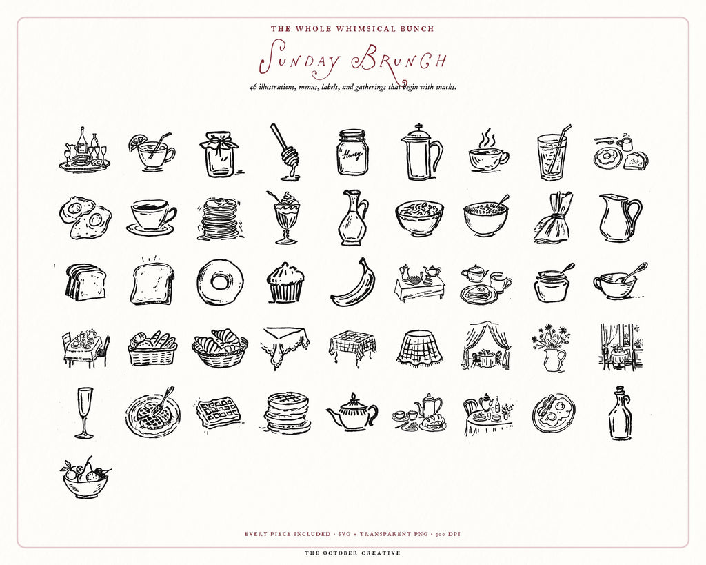 Foodie 4-Pack Doodle Bundle, preview 7