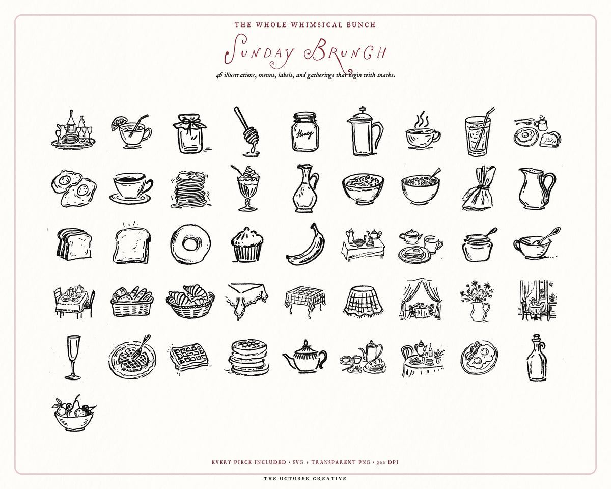 Foodie 4-Pack Doodle Bundle, preview 7