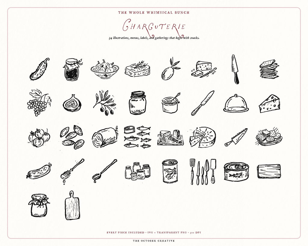 Foodie 4-Pack Doodle Bundle, preview 9