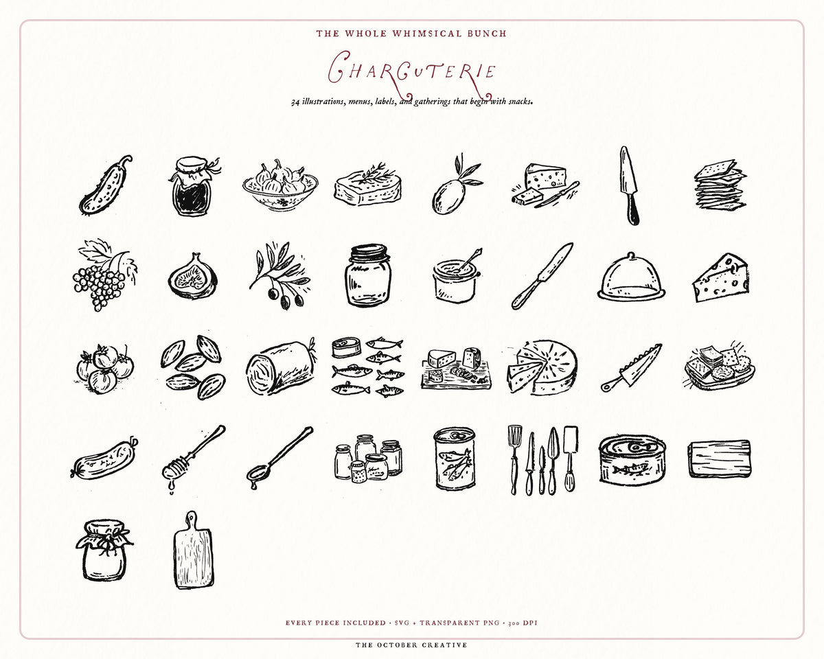 Foodie 4-Pack Doodle Bundle, preview 9