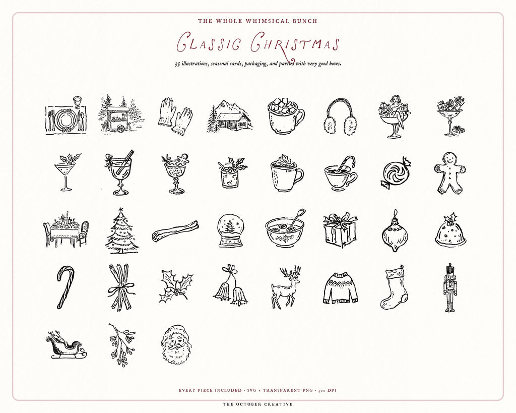 Christmas 4-Pack Doodle Bundle, preview 6