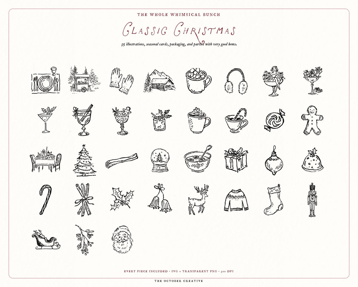 Christmas 4-Pack Doodle Bundle, preview 6