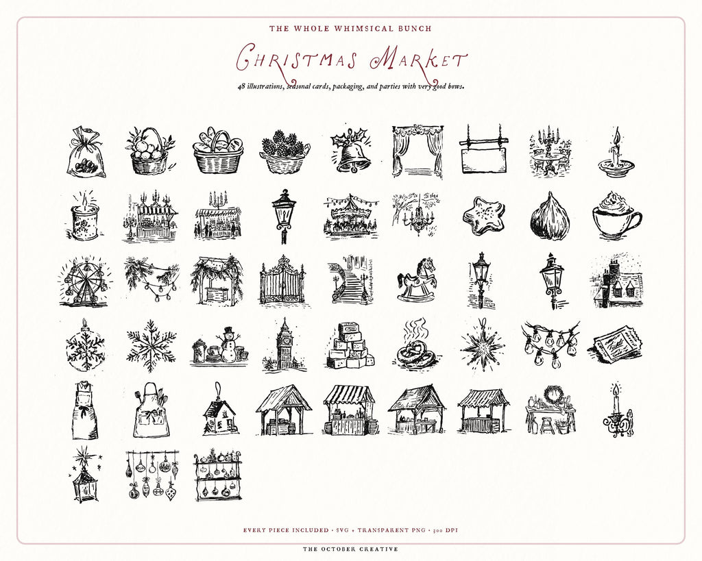 Christmas 4-Pack Doodle Bundle, preview 7