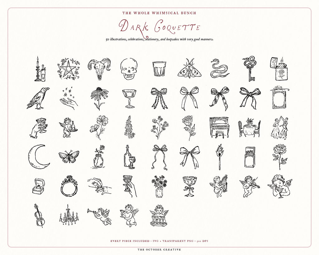 Coquette 4-Pack Doodle Bundle, preview 9