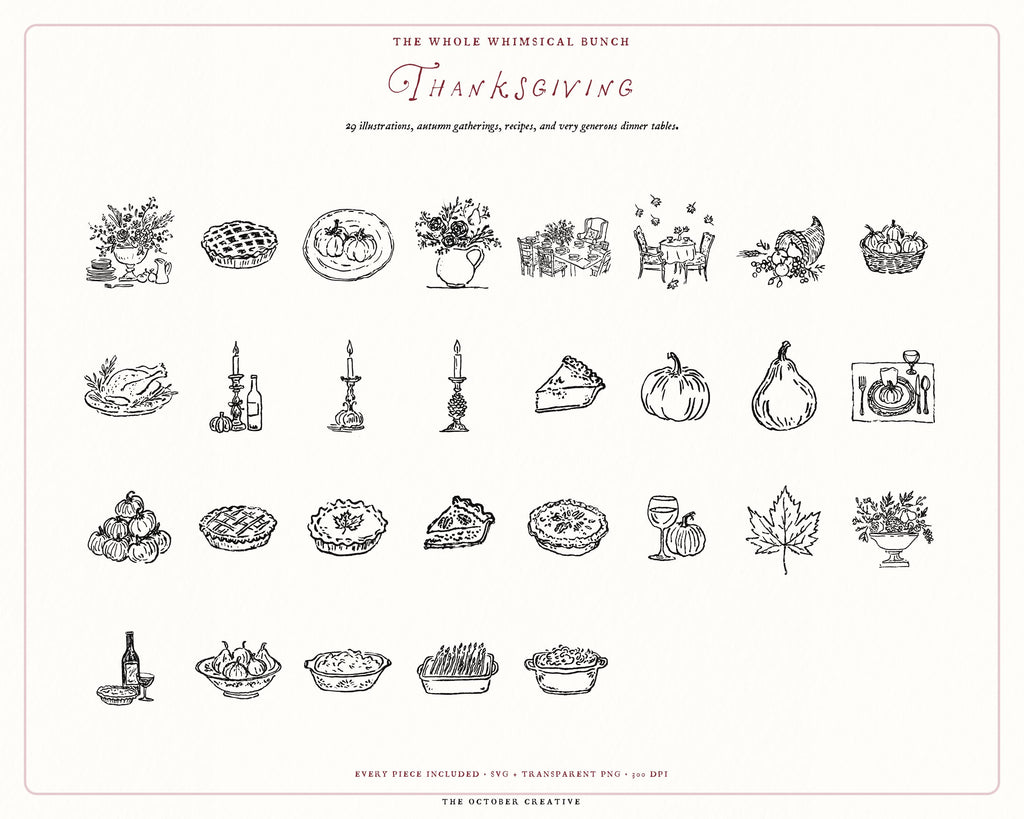 Autumn 4-Pack Doodle Bundle, preview 9