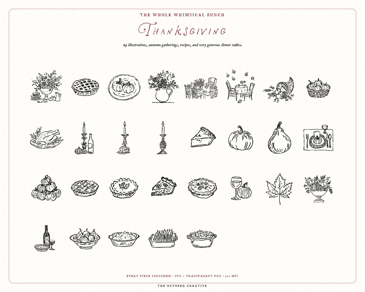 Autumn 4-Pack Doodle Bundle, preview 9