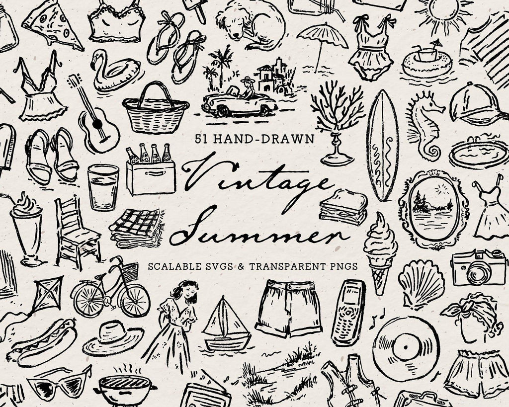 Summer 4-Pack Doodle Bundle, preview 3