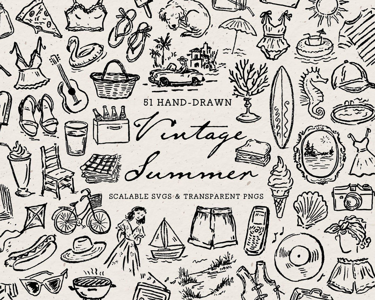 Summer 4-Pack Doodle Bundle, preview 3