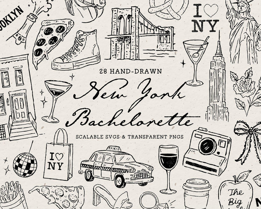 Bachelorette 4-Pack Doodle Bundle, preview 3
