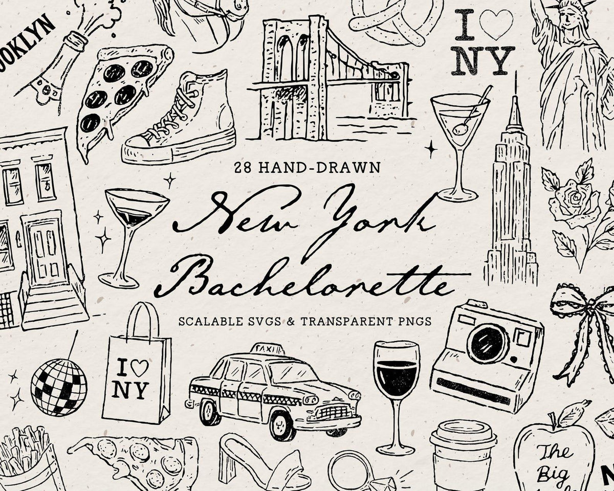 Bachelorette 4-Pack Doodle Bundle, preview 3