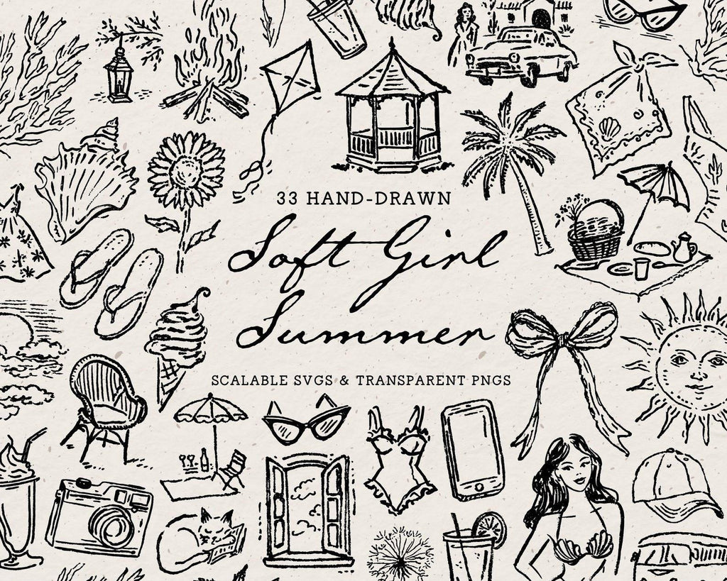 Summer 4-Pack Doodle Bundle, preview 4