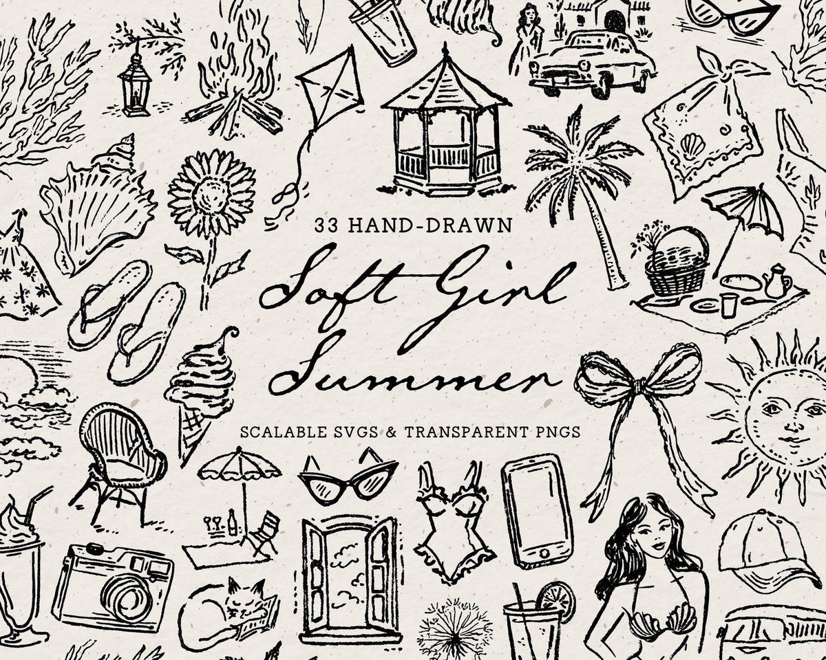 Summer 4-Pack Doodle Bundle, preview 4