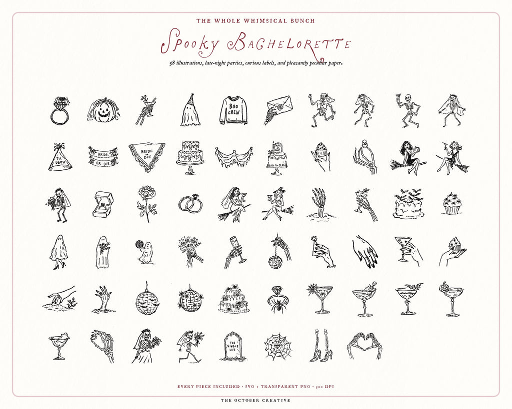 Bachelorette 4-Pack Doodle Bundle, preview 8