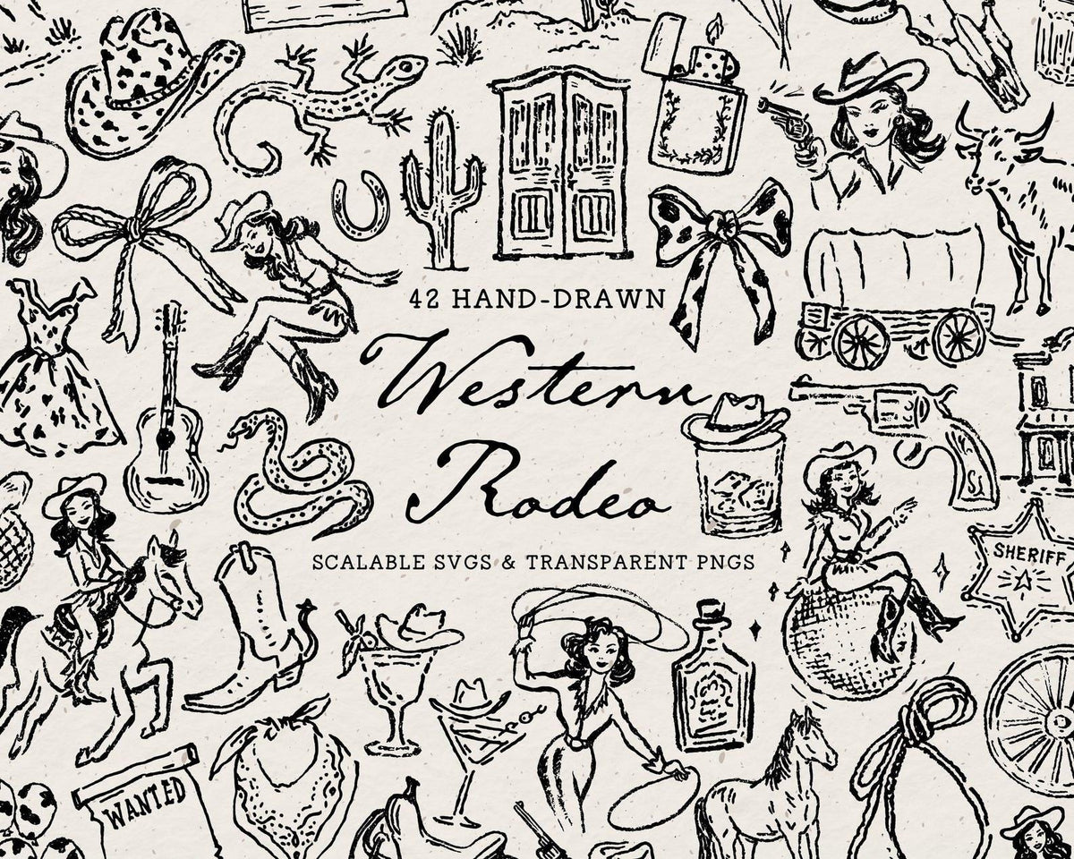 Western 4-Pack Doodle Bundle, preview 2