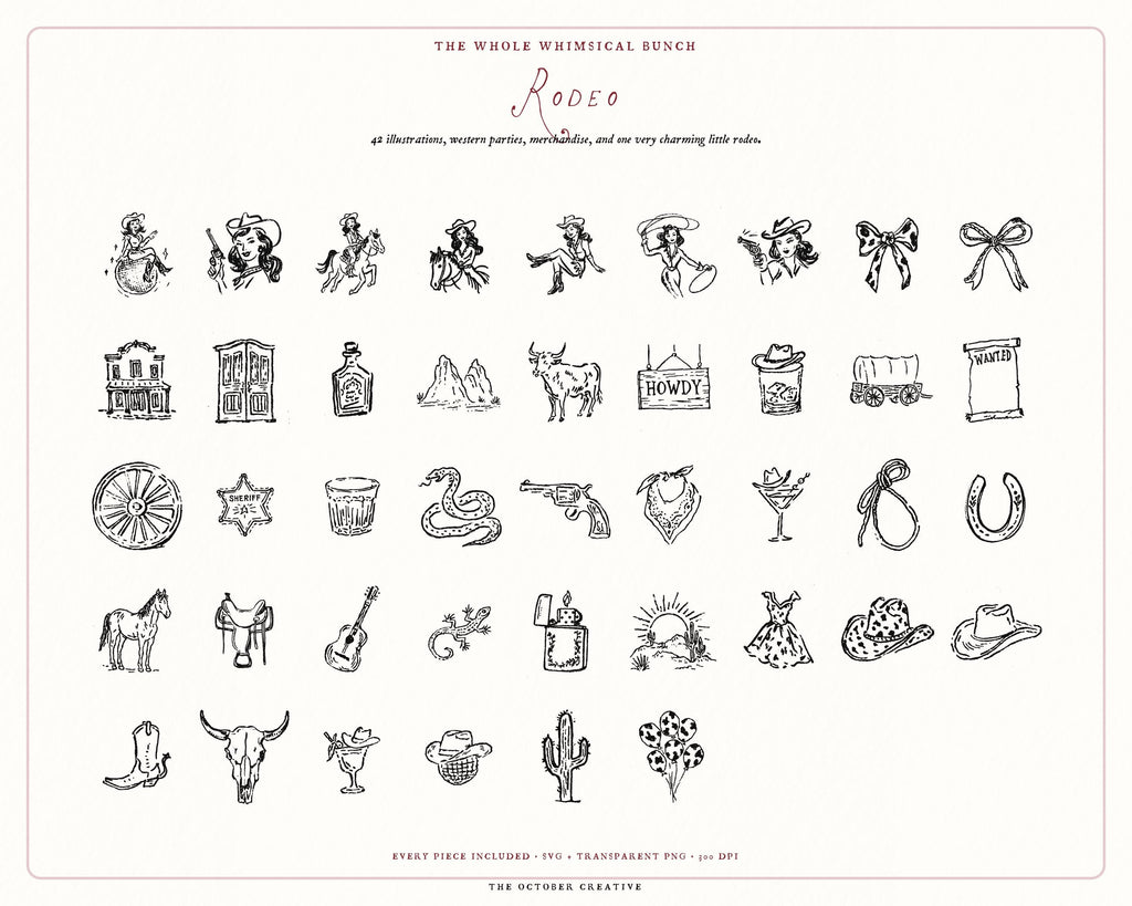 Western 4-Pack Doodle Bundle, preview 6