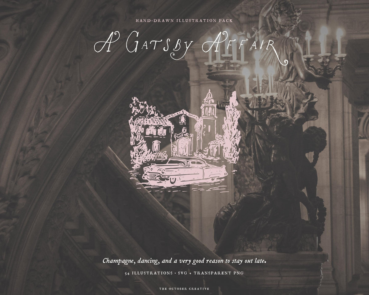 A Gatsby Affair Doodle Pack, preview 7