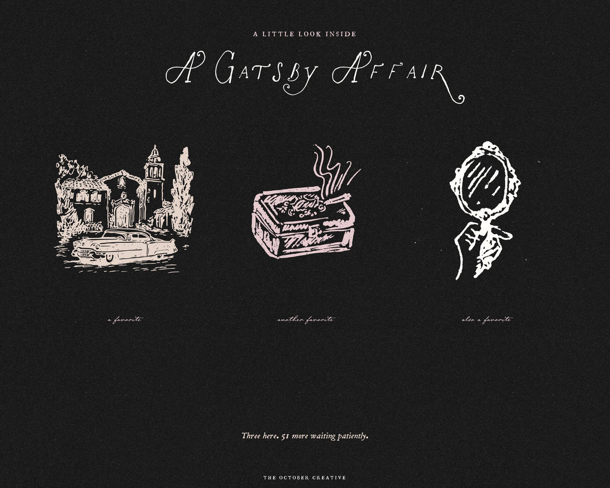 A Gatsby Affair Doodle Pack, preview 8