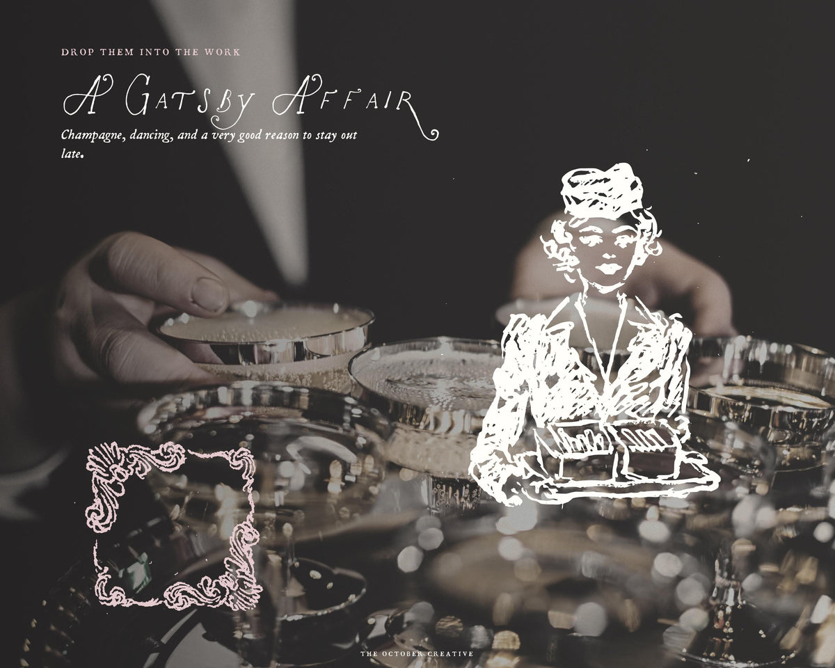 A Gatsby Affair Doodle Pack, preview 9