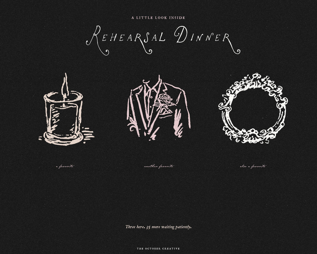 Rehearsal Dinner Doodle Pack, preview 8