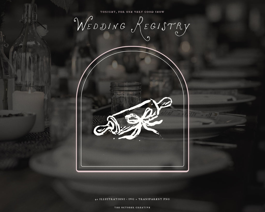 Wedding Registry Doodle Pack, preview 14