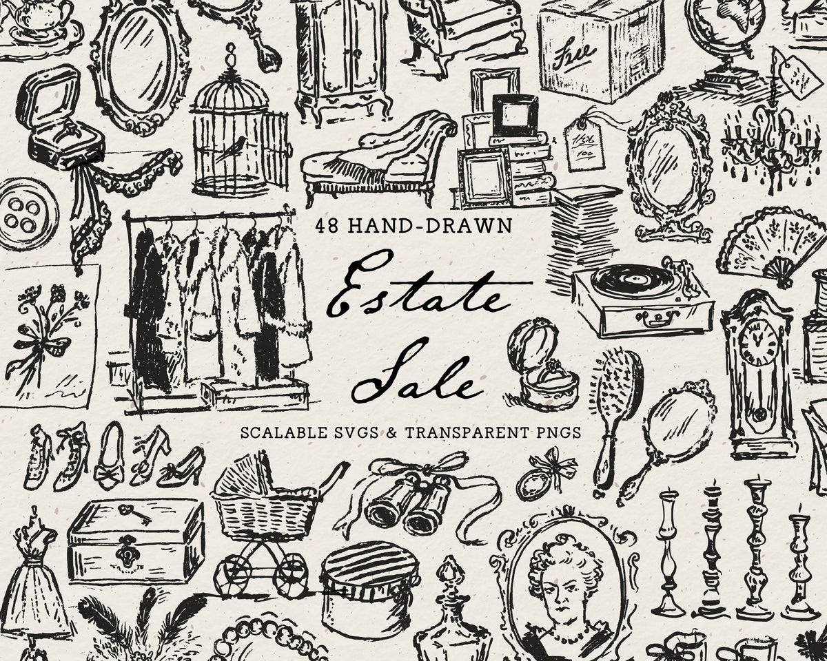 Estate Sale Doodle Pack, preview 1