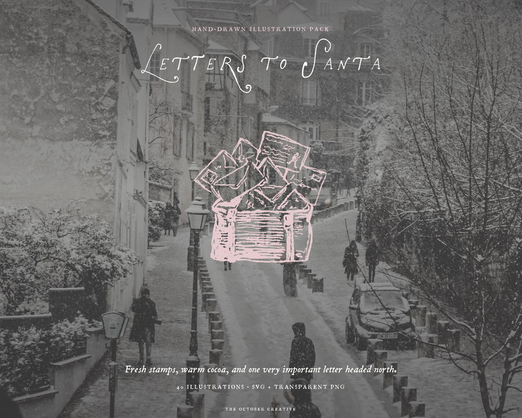 Letters to Santa Doodle Pack, preview 7