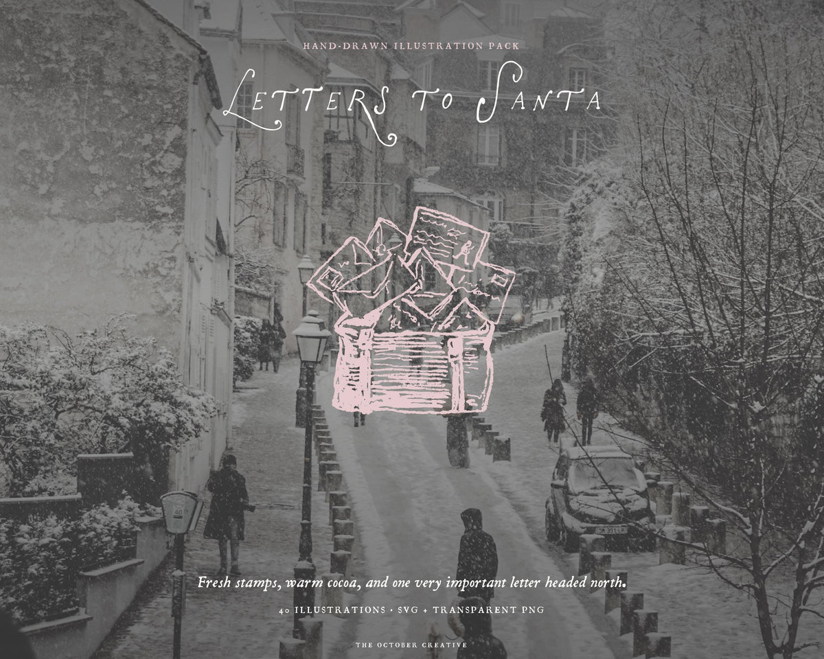 Letters to Santa Doodle Pack, preview 7