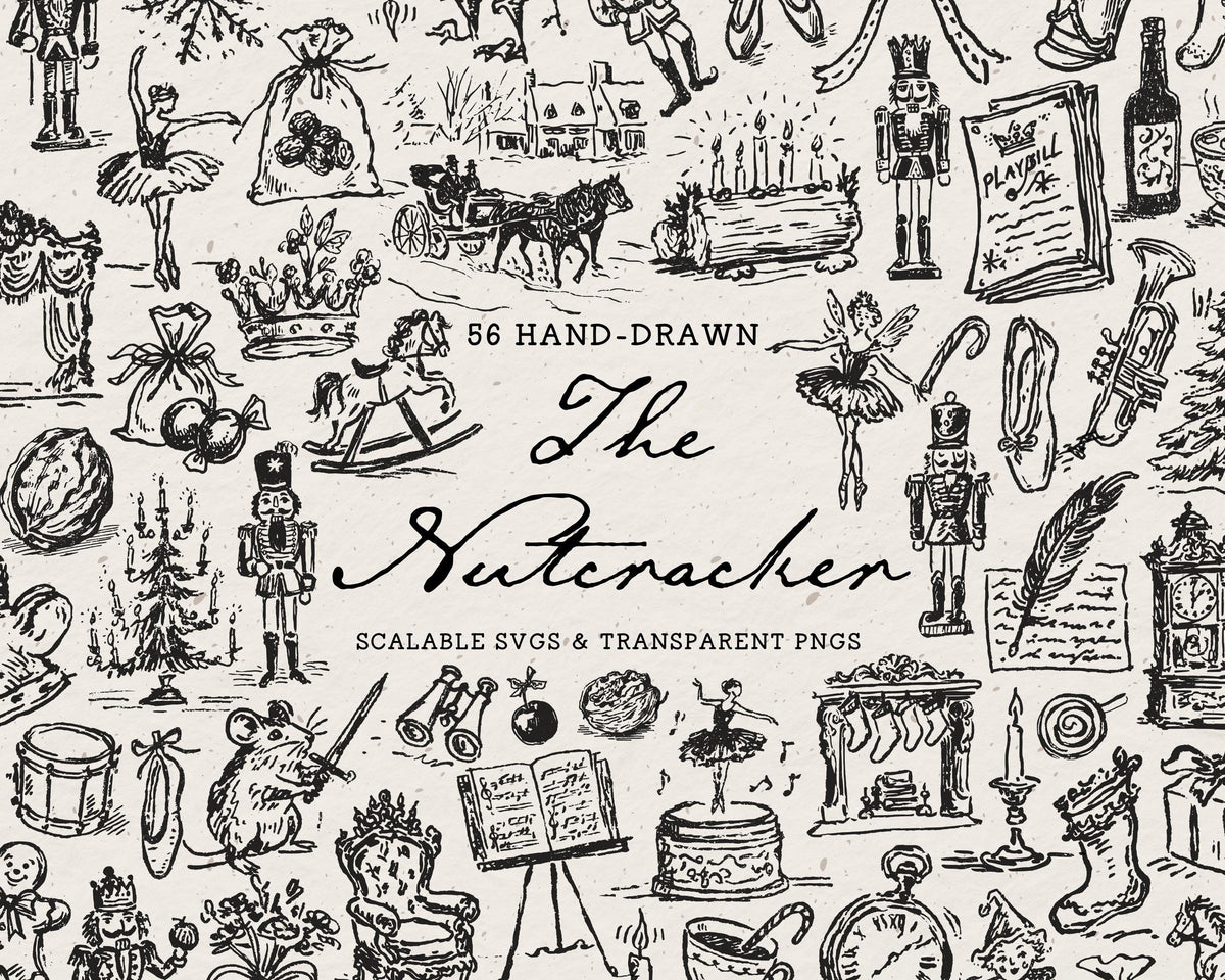 The Nutcracker Doodle Pack, preview 1