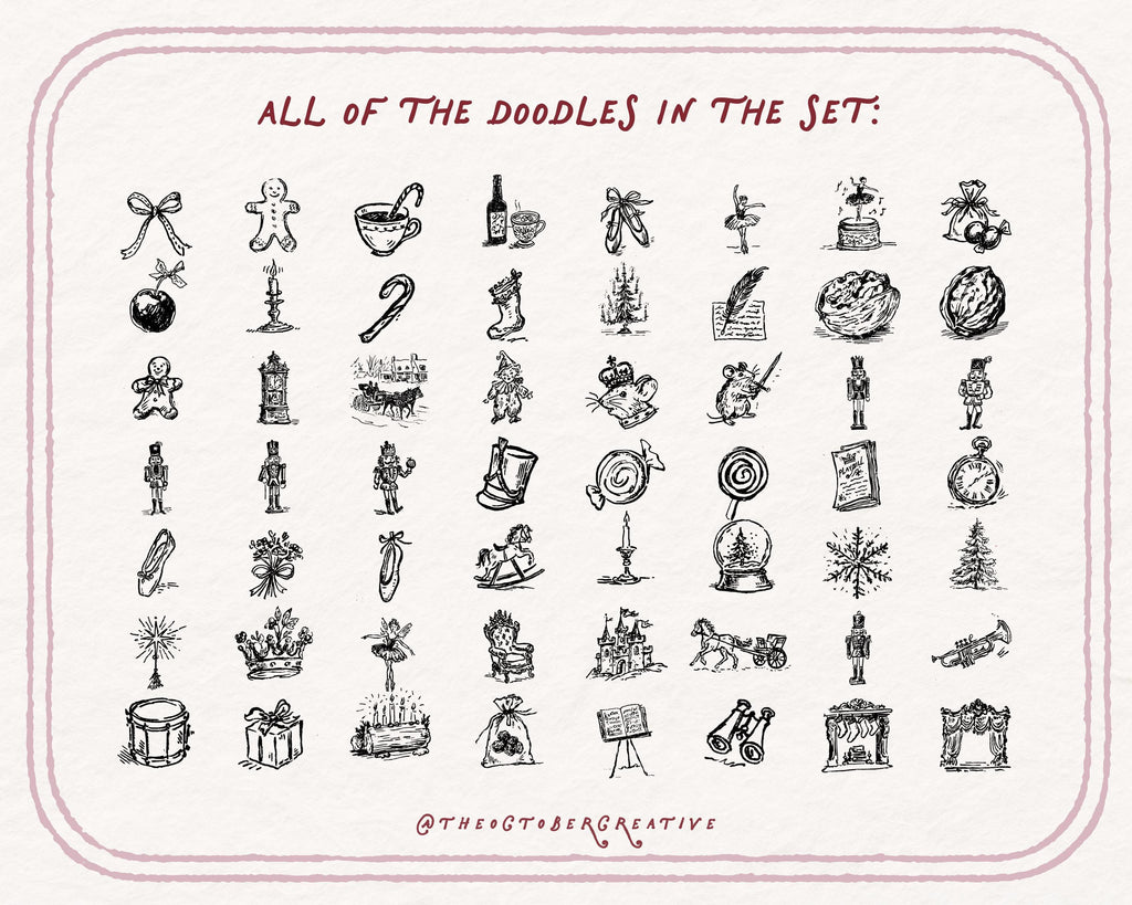 The Nutcracker Doodle Pack, preview 5