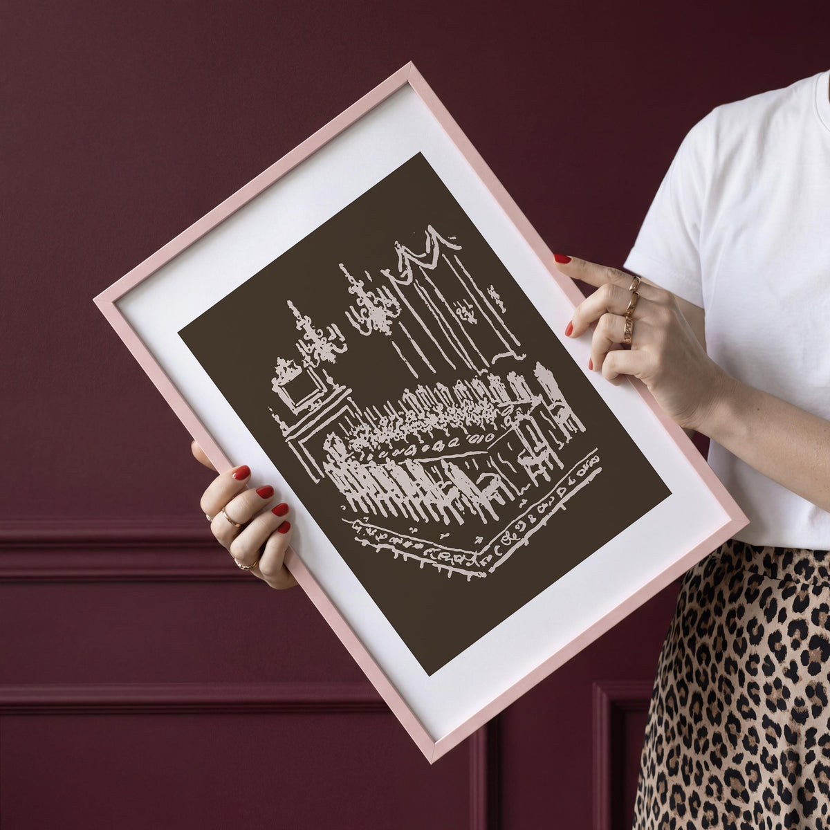 Dinner Party Art Print, preview 4