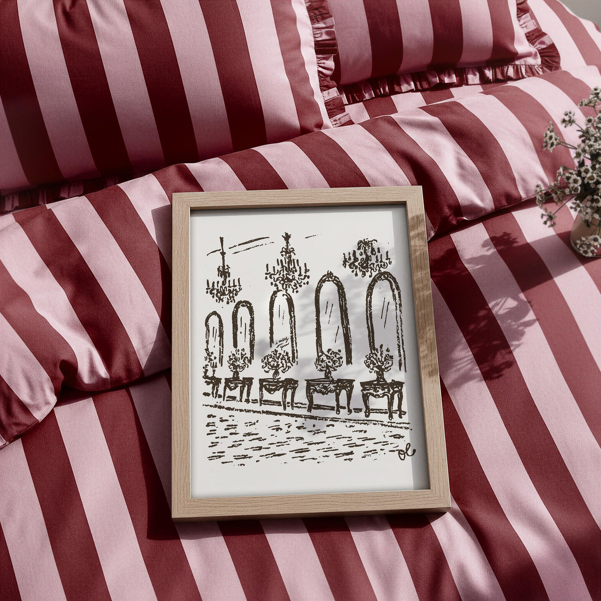 Arched Windows Hall Art Print, preview 3