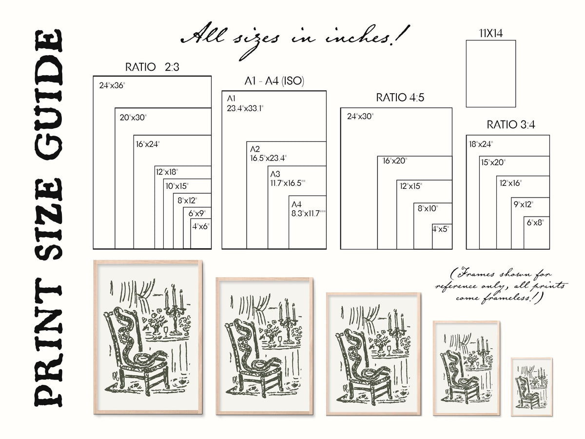 Snake on a Chair Art Print, preview 5