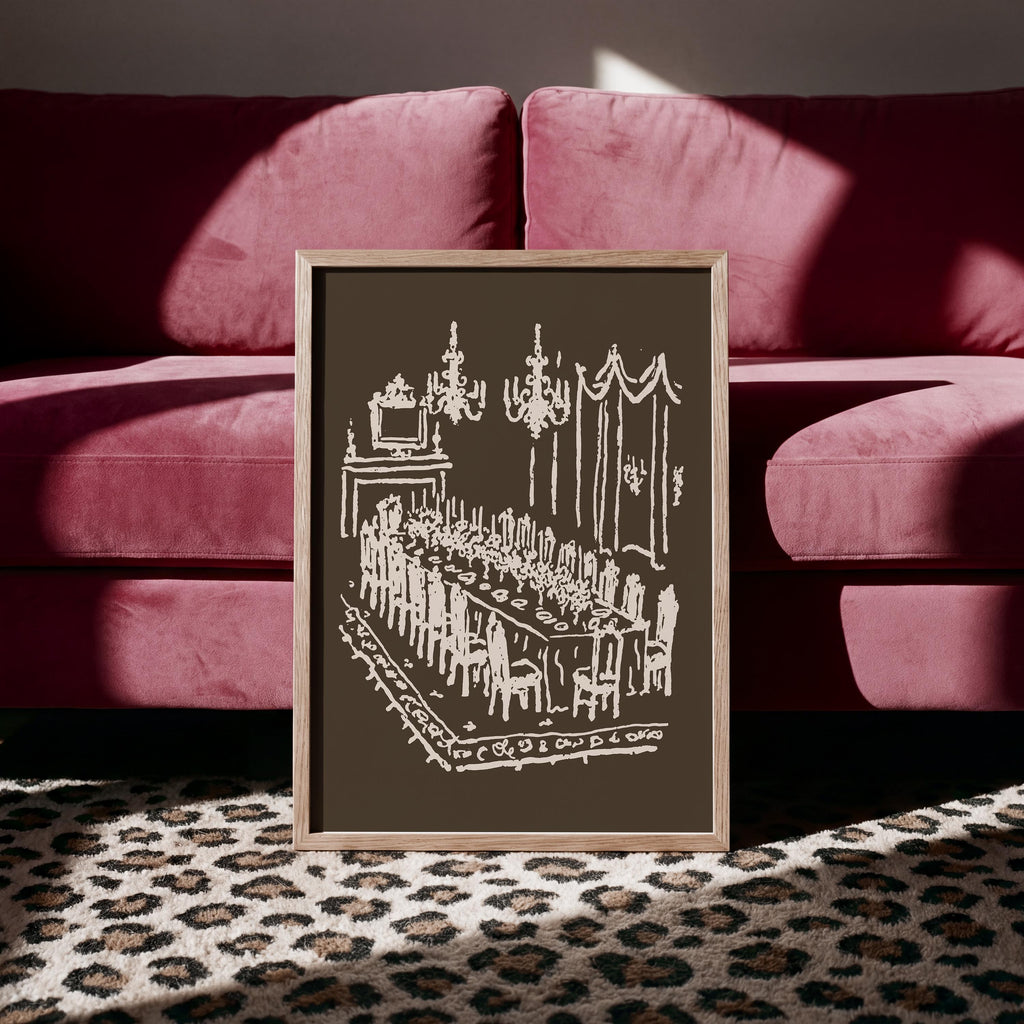 Dinner Party Art Print, preview 2