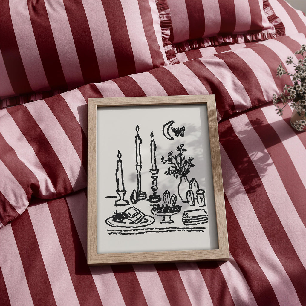 Candles & Crystals Art Print, preview 2