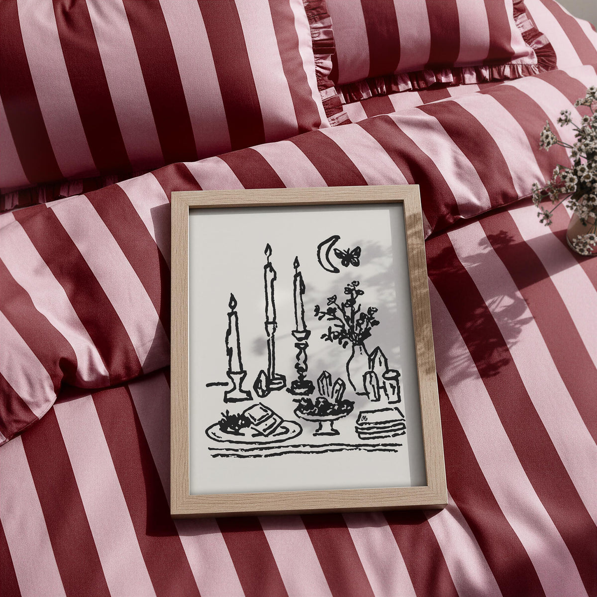 Candles & Crystals Art Print, preview 2