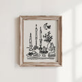 Candles & Crystals Art Print, preview 1