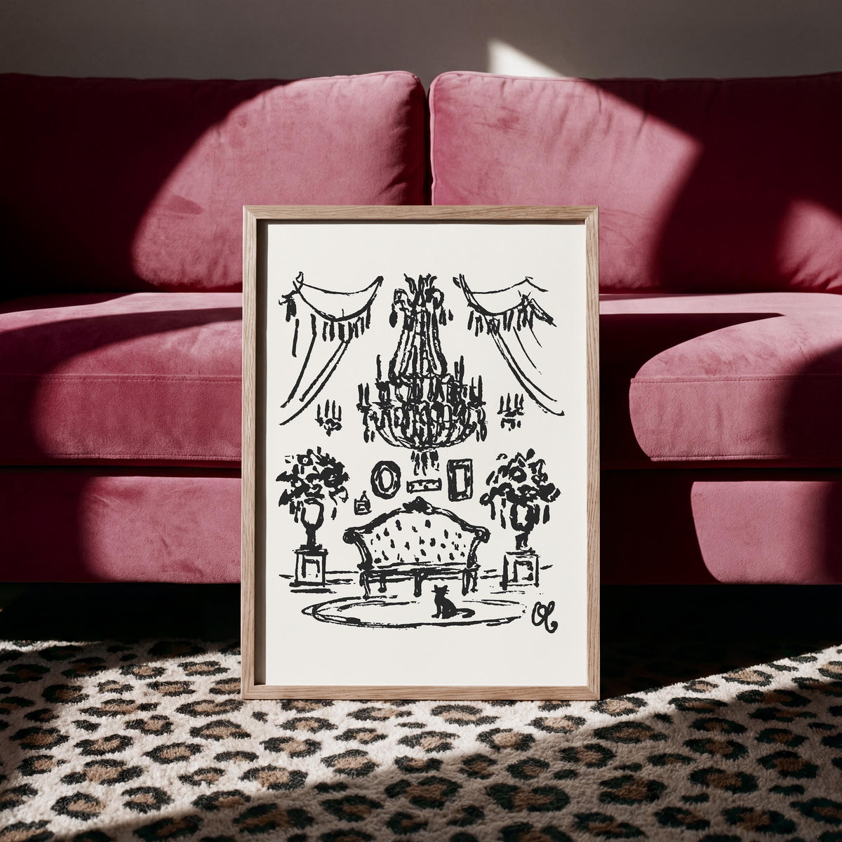 French Chandelier Art Print, preview 2