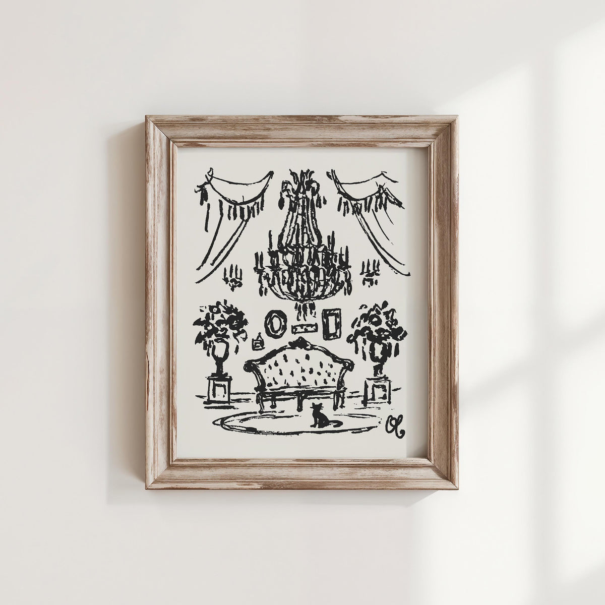 French Chandelier Art Print, preview 1