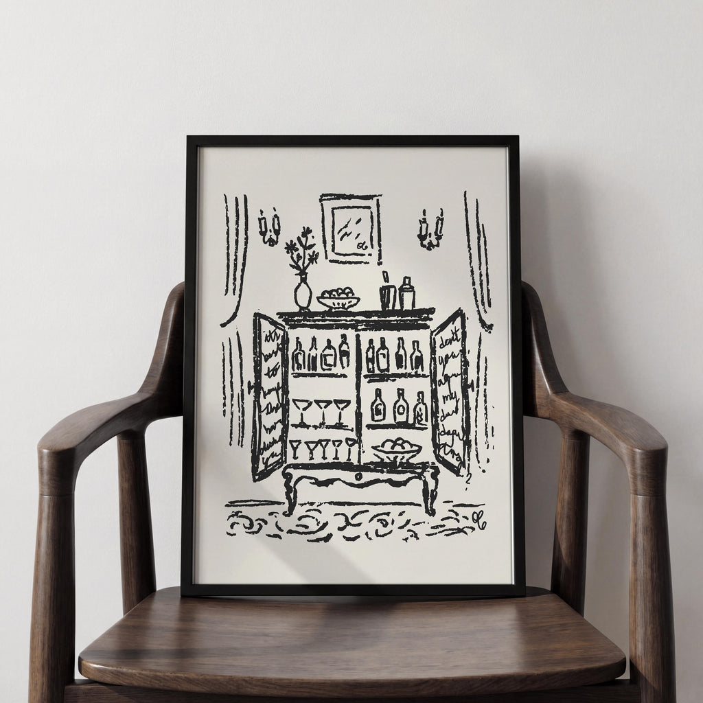 Bar Cabinet Art Print, preview 2