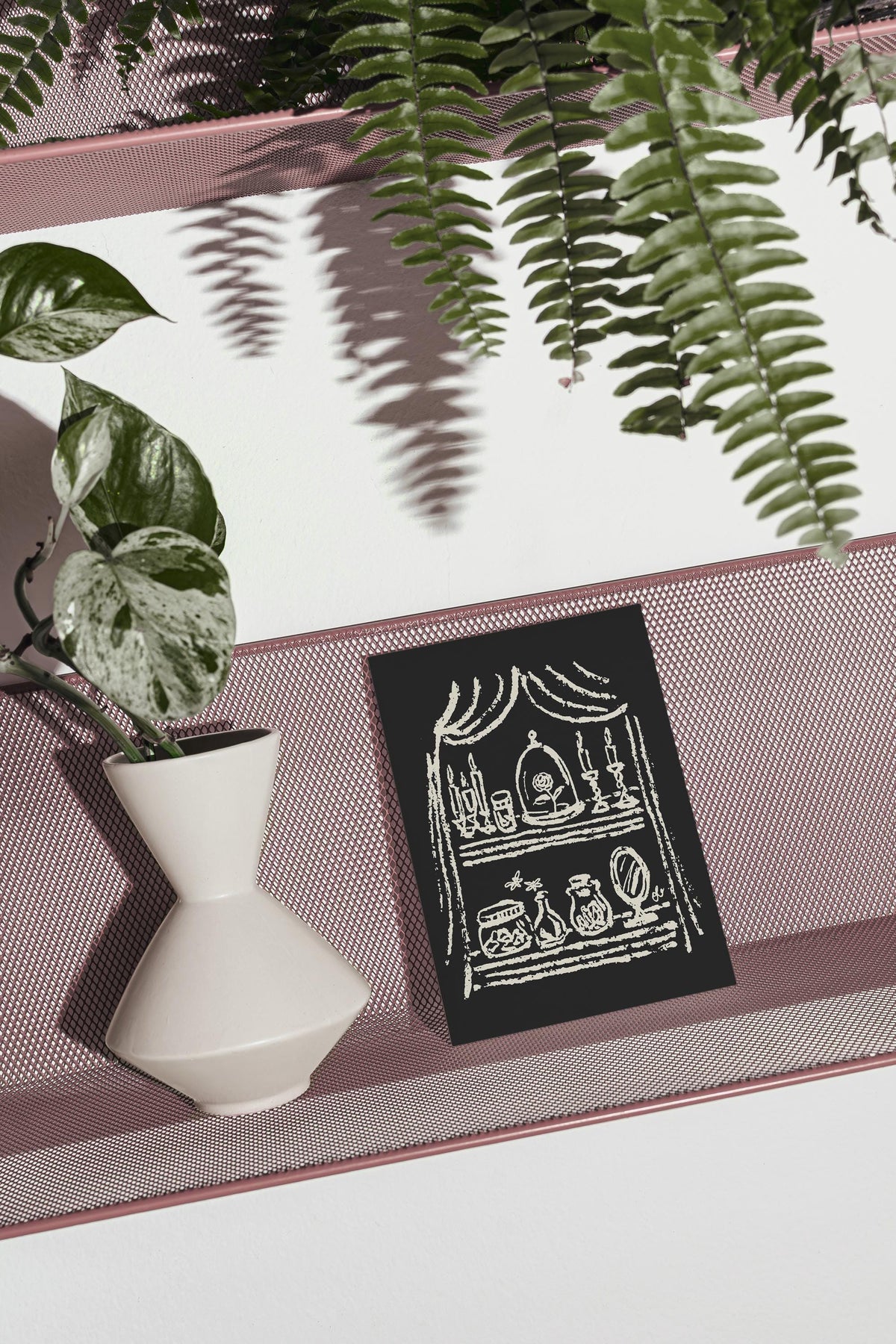 Enchanted Rose Under Glass Art Print, preview 4