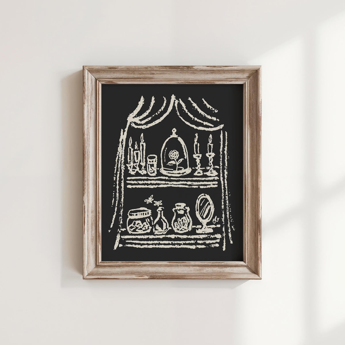 Enchanted Rose Under Glass Art Print, preview 1