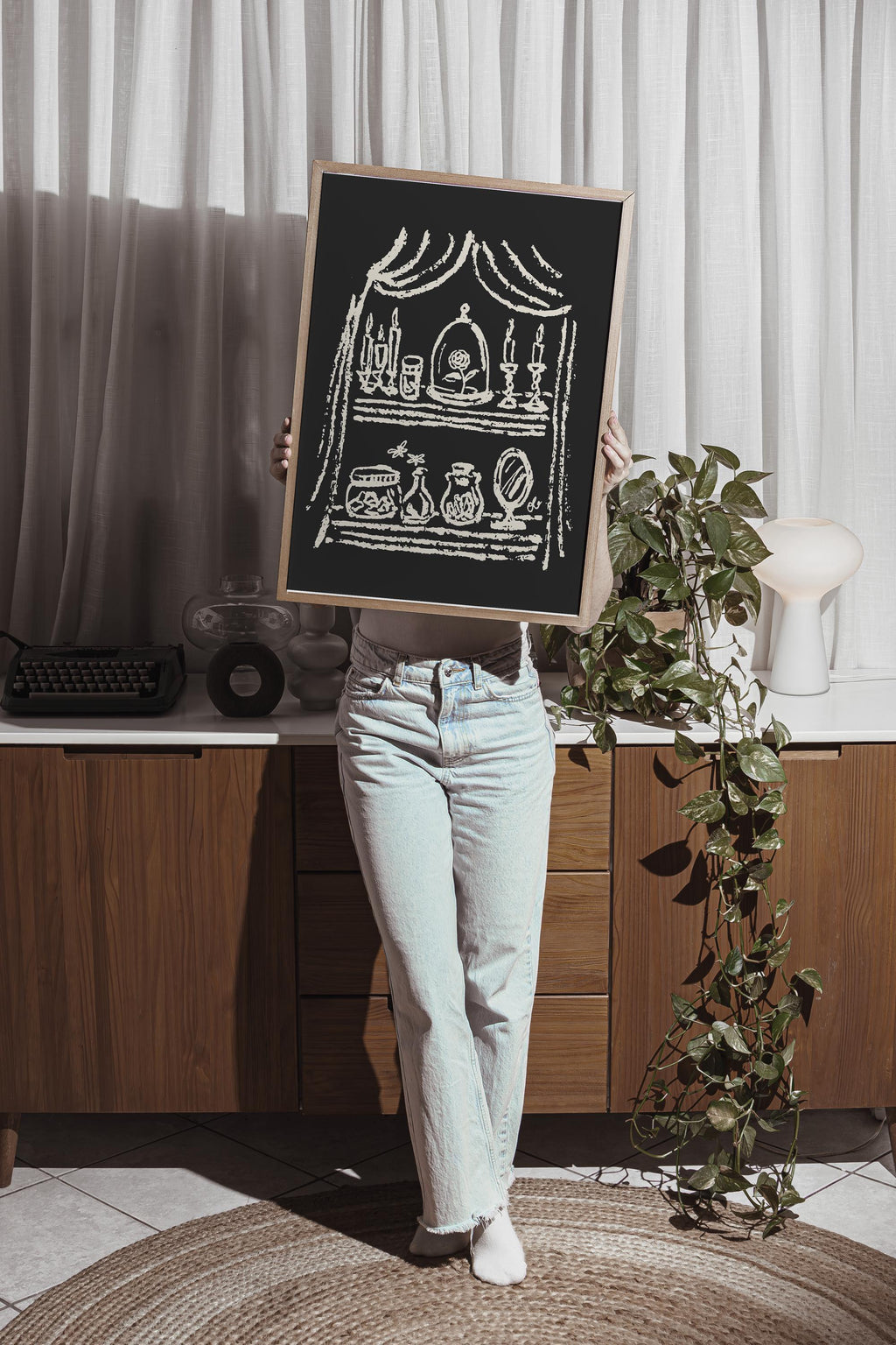Enchanted Rose Under Glass Art Print, preview 6