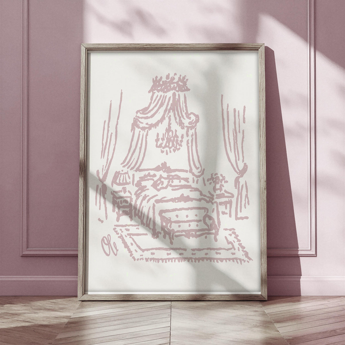 Canopy Bed Art Print, preview 2